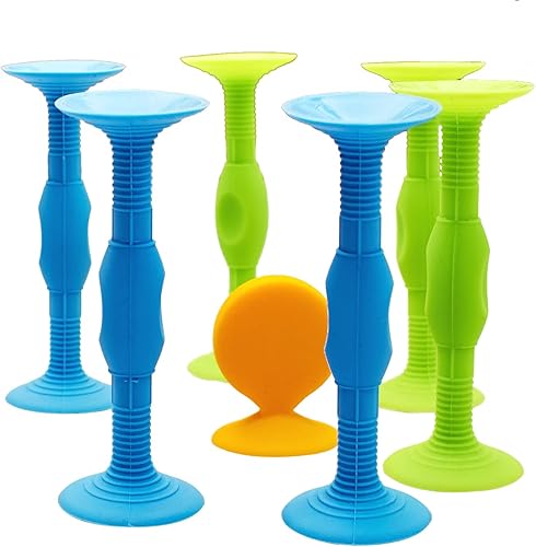 Miniatura 7 de Sucker - Juego de dardos de lanzamiento, juguetes de silicona con ventosa, seguro para interiores y exteriores, juego para niños y familia (7