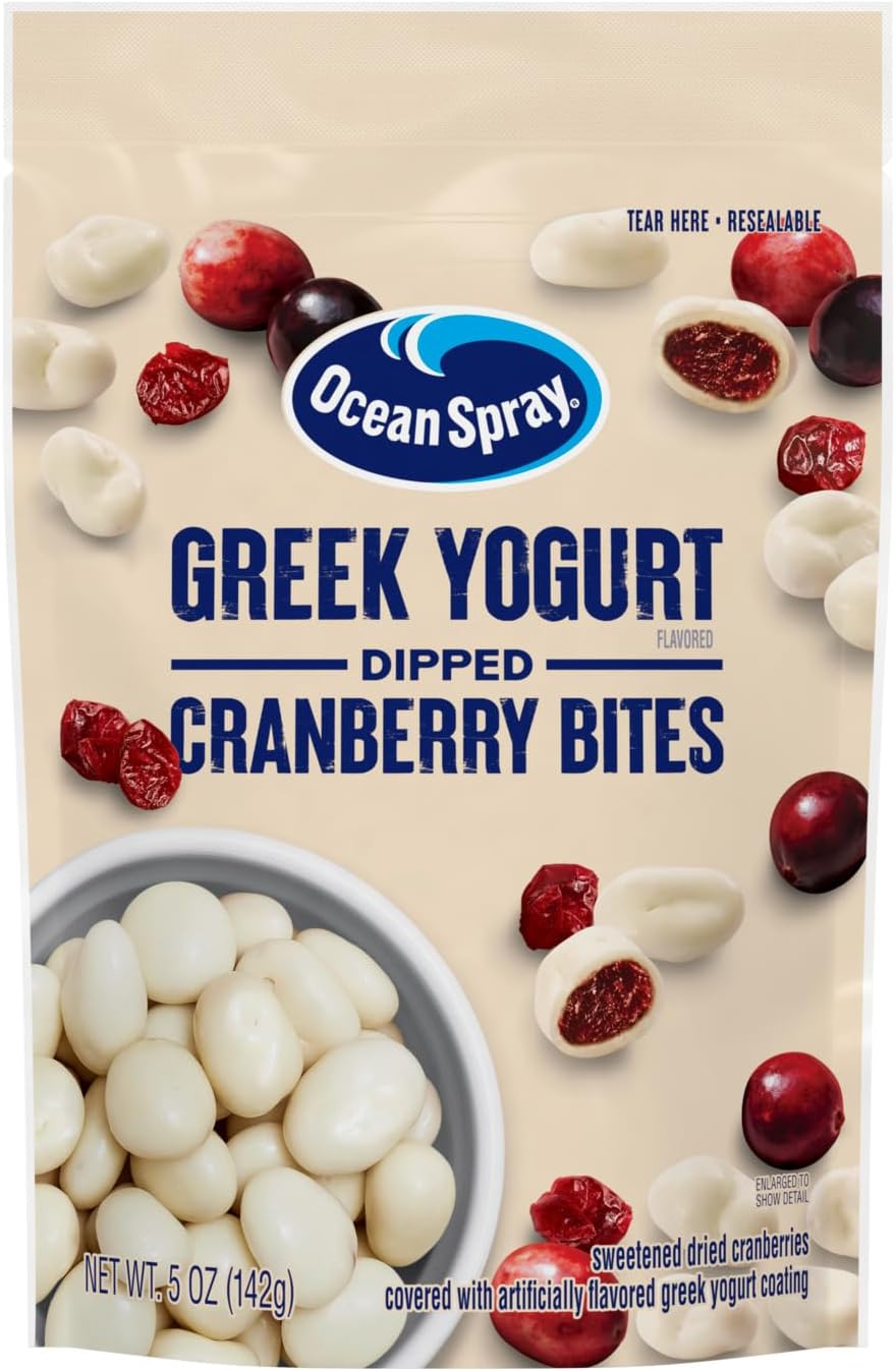 Ocean Spray Craisins Dried Cranberries, Greek Yogurt Covered, 5 Ounce (Pack of 12)