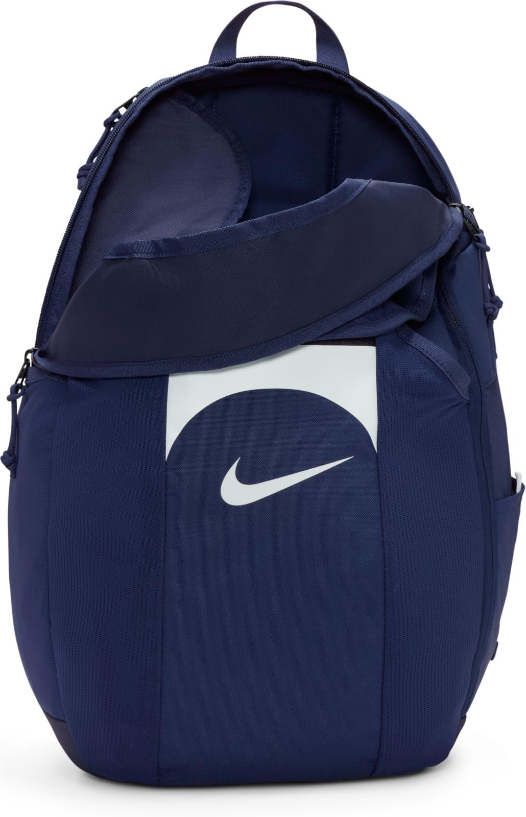 Nike Unisex Backpack Academy Storm-Fit, Midnight Navy/Midnight Navy/White, DV0761-410, 30 l, granatowy (Midnight Navy/Midnight Navy/White), 30L, Soccer