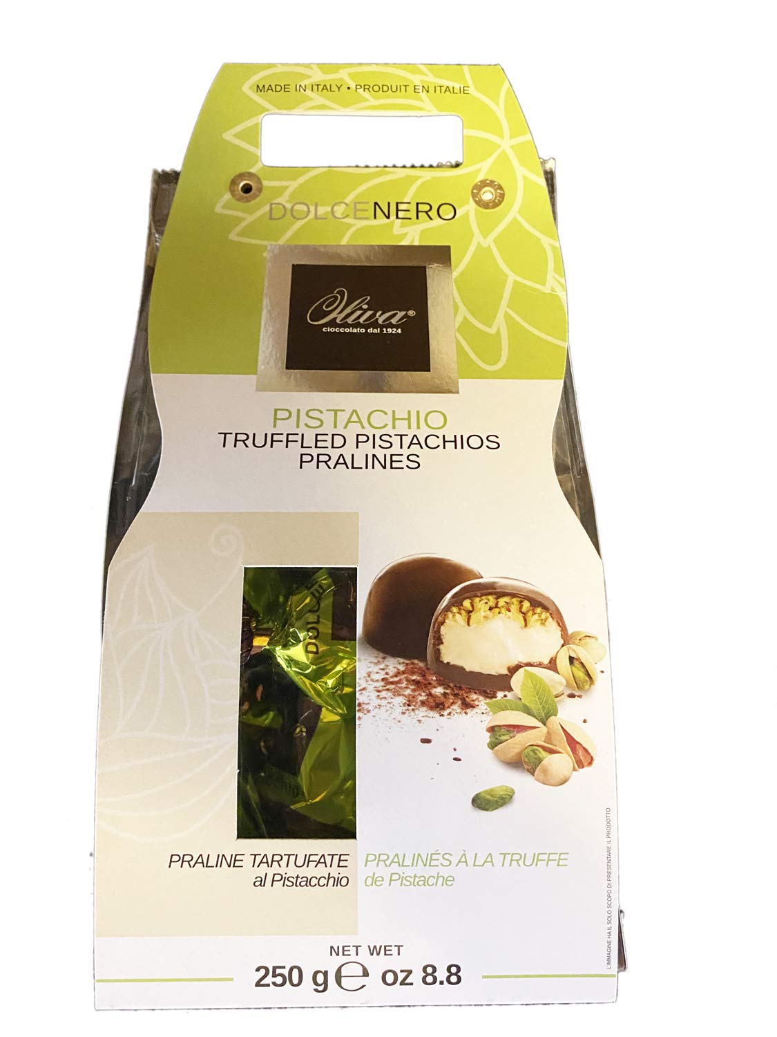 Amazon.com : Oliva Dolcenero Pistachios Chocolate Pralines 8.8 Oz