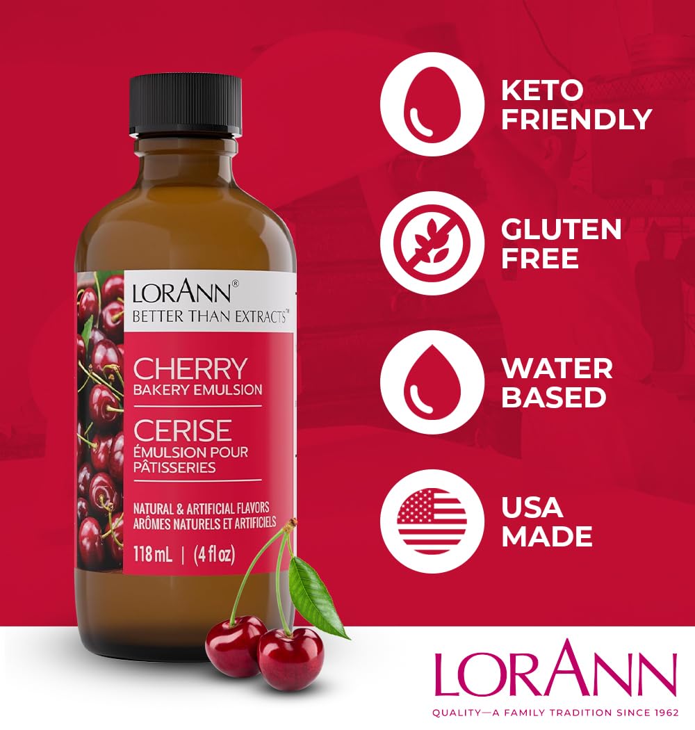 Bakery Emulsions Natural & Artificial Flavor 4oz-Cherry
