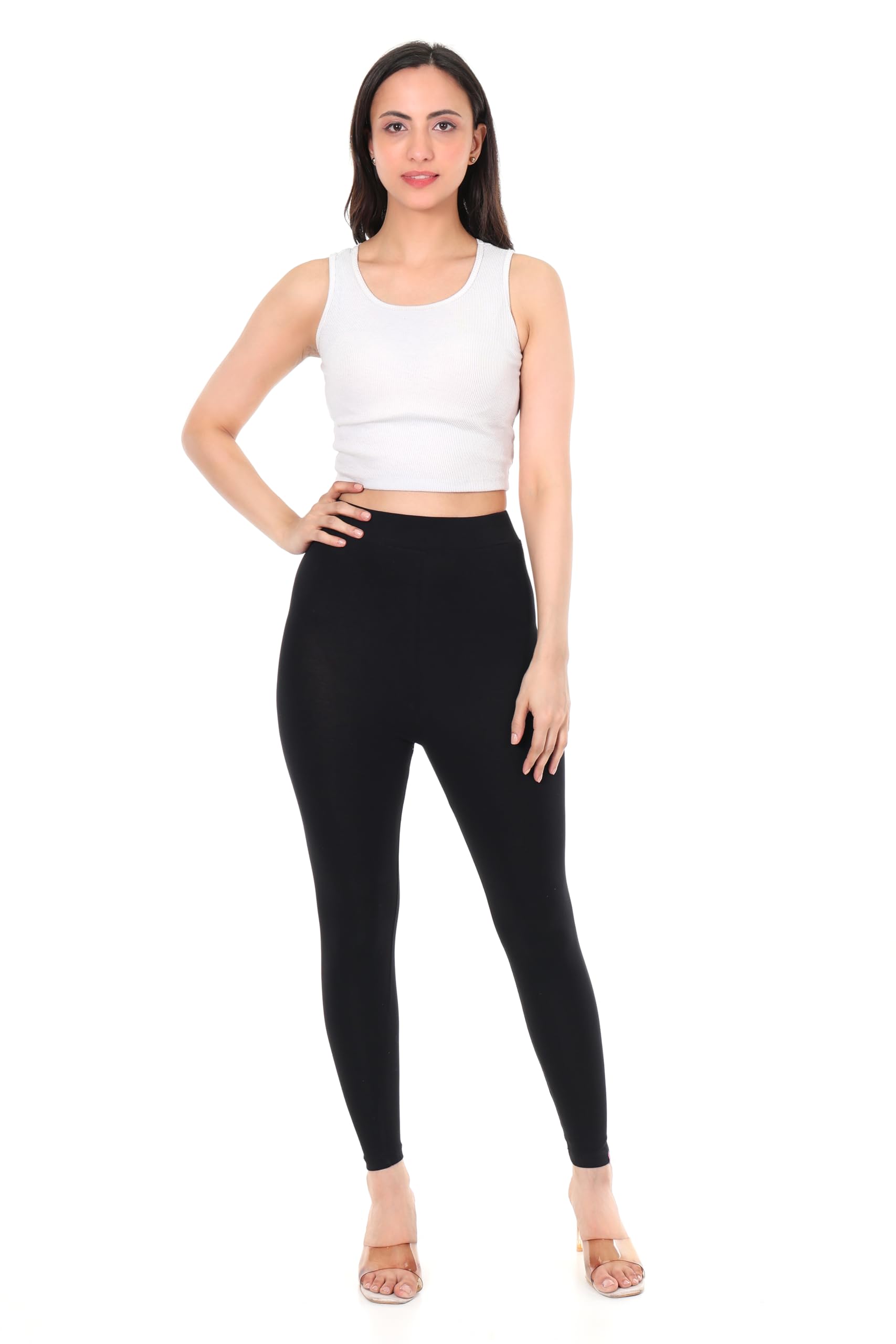 esta Women's Cotton Ankle Length Leggings | Stretchable | High Waist |Plus Size Leggings for Women| Comfortable-picture-40