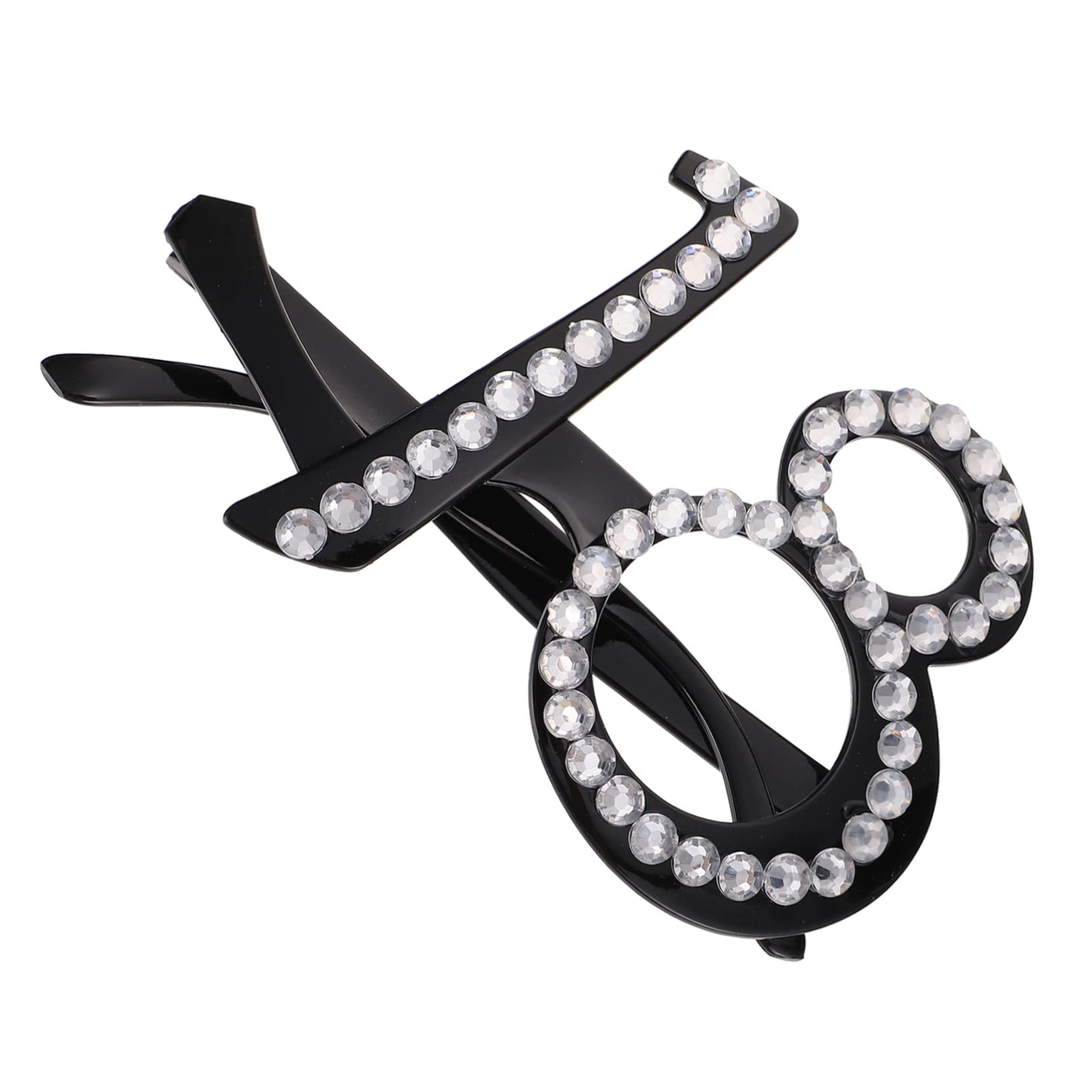 Alipis Number Crystal Birthday Glasses Ornament Glasses for Birthdayes Celebration