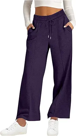 Wide Leg Sweatpants Women High Waisted Baggy Joggers Loose Fit Athletic Sweatpants Soft Lightweight Joggers 2025