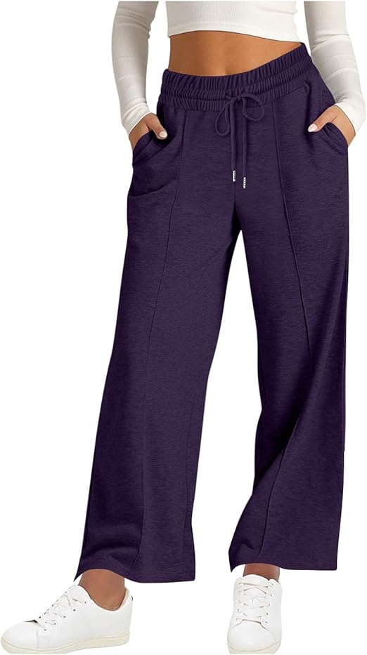 Wide Leg Sweatpants Women High Waisted Baggy Joggers Loose Fit Athletic Sweatpants Soft Lightweight Joggers 2025