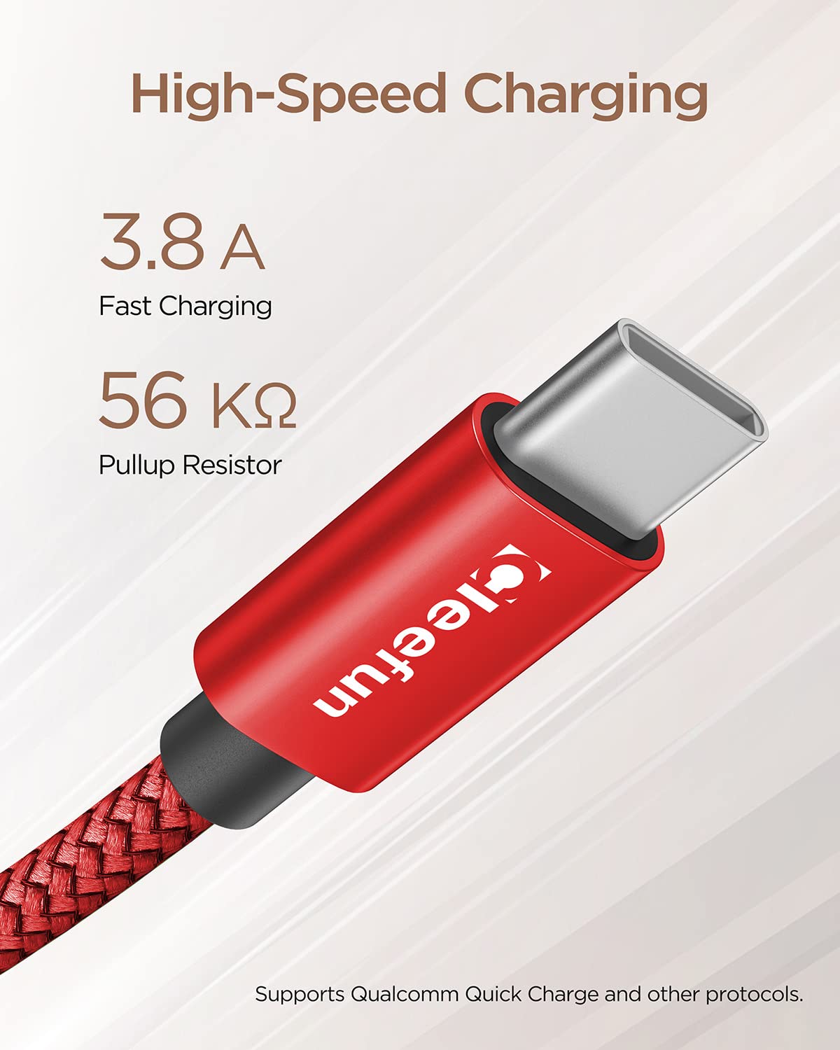 CLEEFUN Cavo corto USB C [2 pezzi, 0,3 m], USB A a USB di tipo C ricarica veloce cavo in nylon compatibile con Galaxy S10 S9 S8 S20 Plus S10 Lite, A71 A51 A40 A20e, Moto G7 G8 Plus, G8 Power