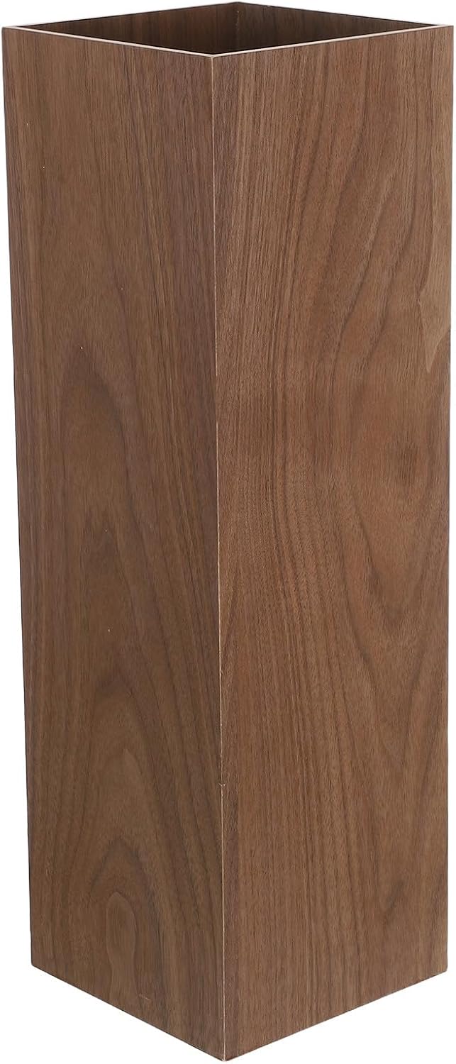 Wooden Umbrella Bucket Stand Farmhouse Square Umbrella Holder for Home Office Entryway Drying and Storage