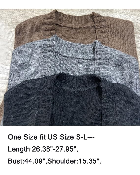 Image of Women's Casual Sweater Vest Sleeveless Knit Waistcoat Loose fit Pullover Sweaters