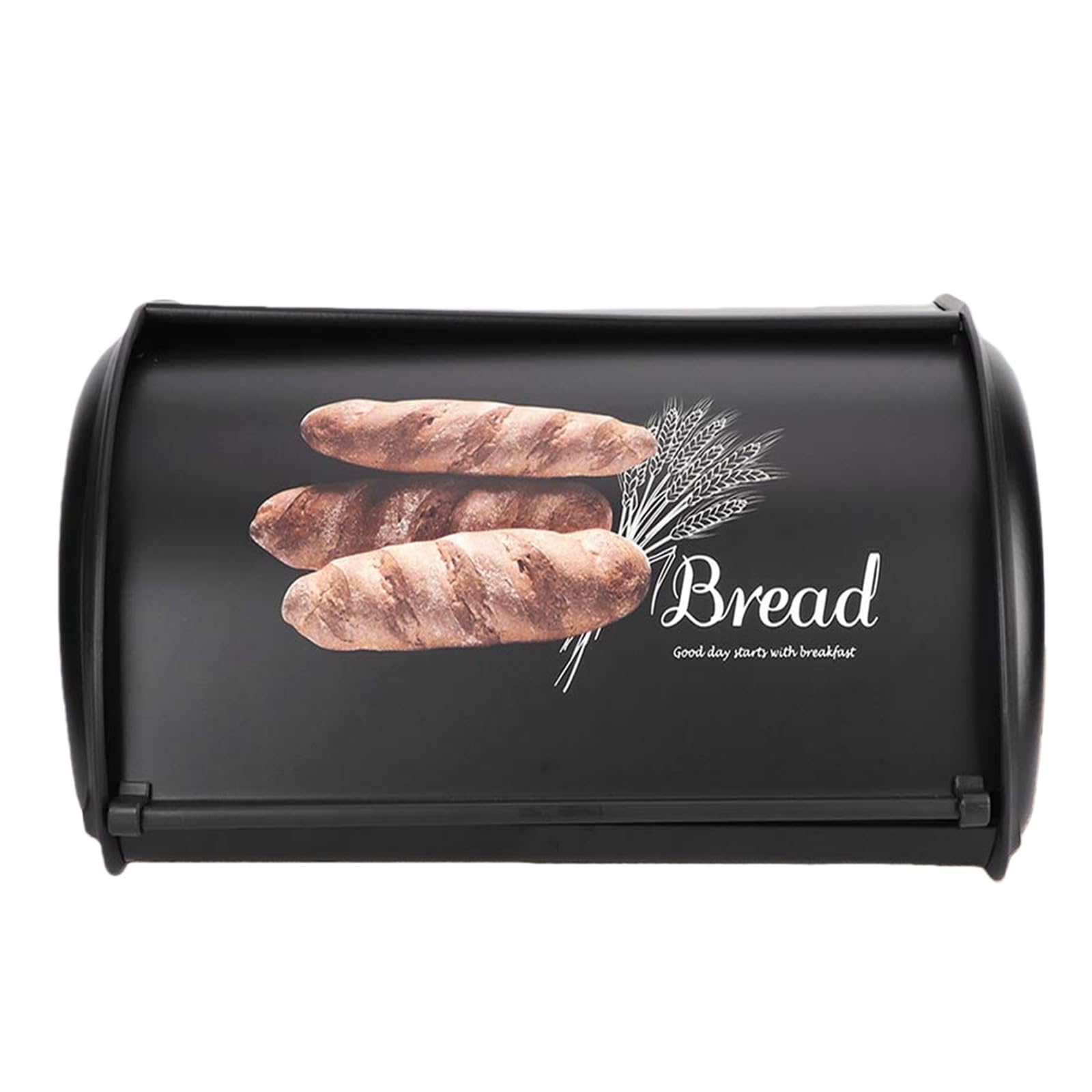 Kalttoy Multicolor Metal Bread Bin Roll Top Designs Large Capacity Pastry Storage Container For Kitchen Countertop Organization Ventilated Bread Storage Container