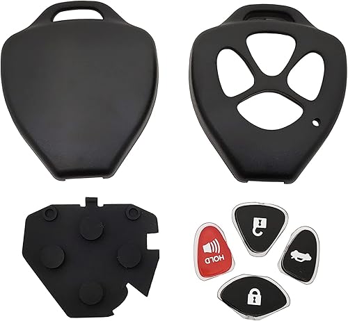 Miniatura 3 de vurbemes Funda de repuesto para llave para Toyota Camry Avalon Corolla Matrix RAV4 Venza Yaris Remote Key Llavero 4 botones (HYQ12BBY, GQ4-29T)