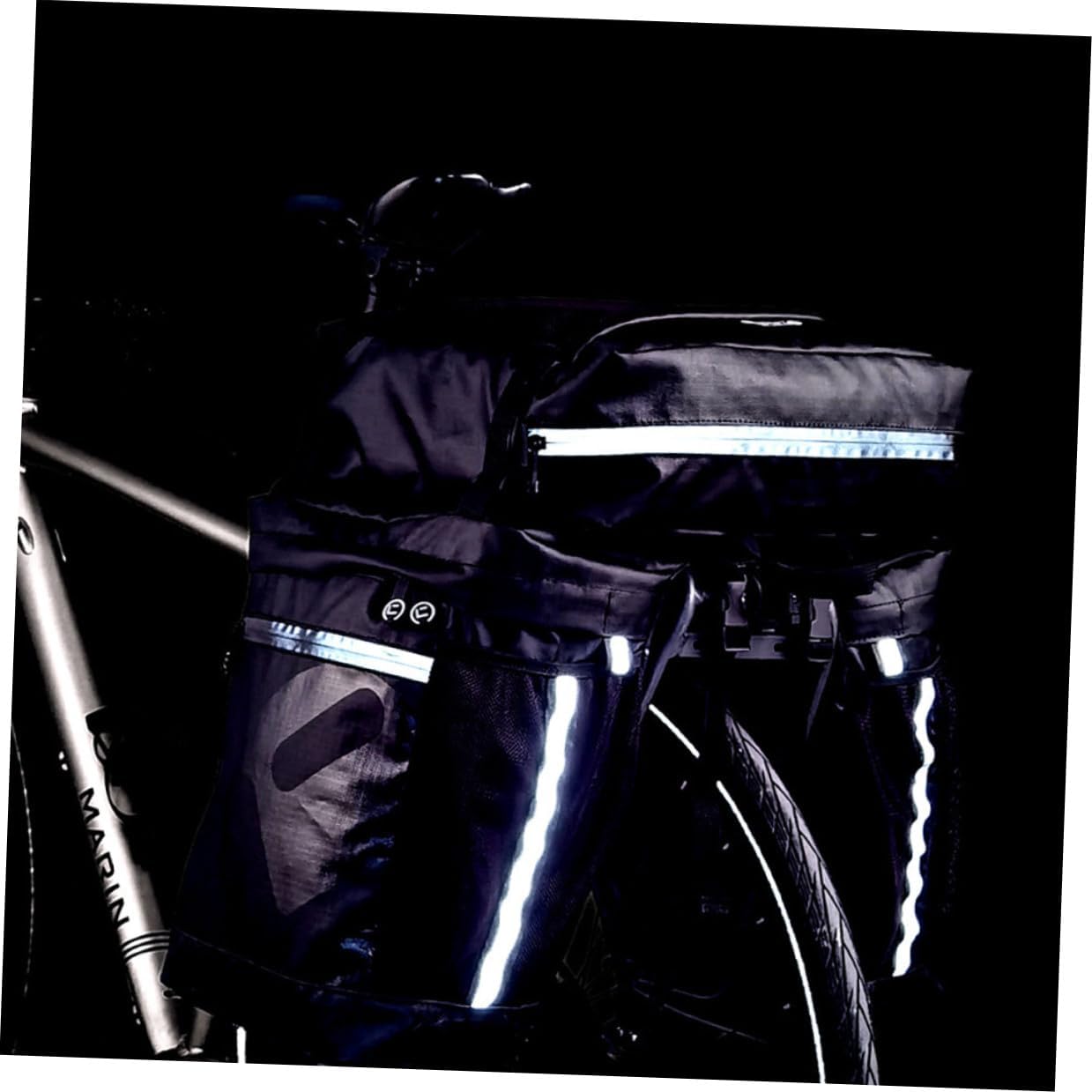 DOITOOL Waterproof Mountain Bike Carry Bag 50l Rear Seat Shelf Pannier Cycling Travel Bag for Long-distance Riding