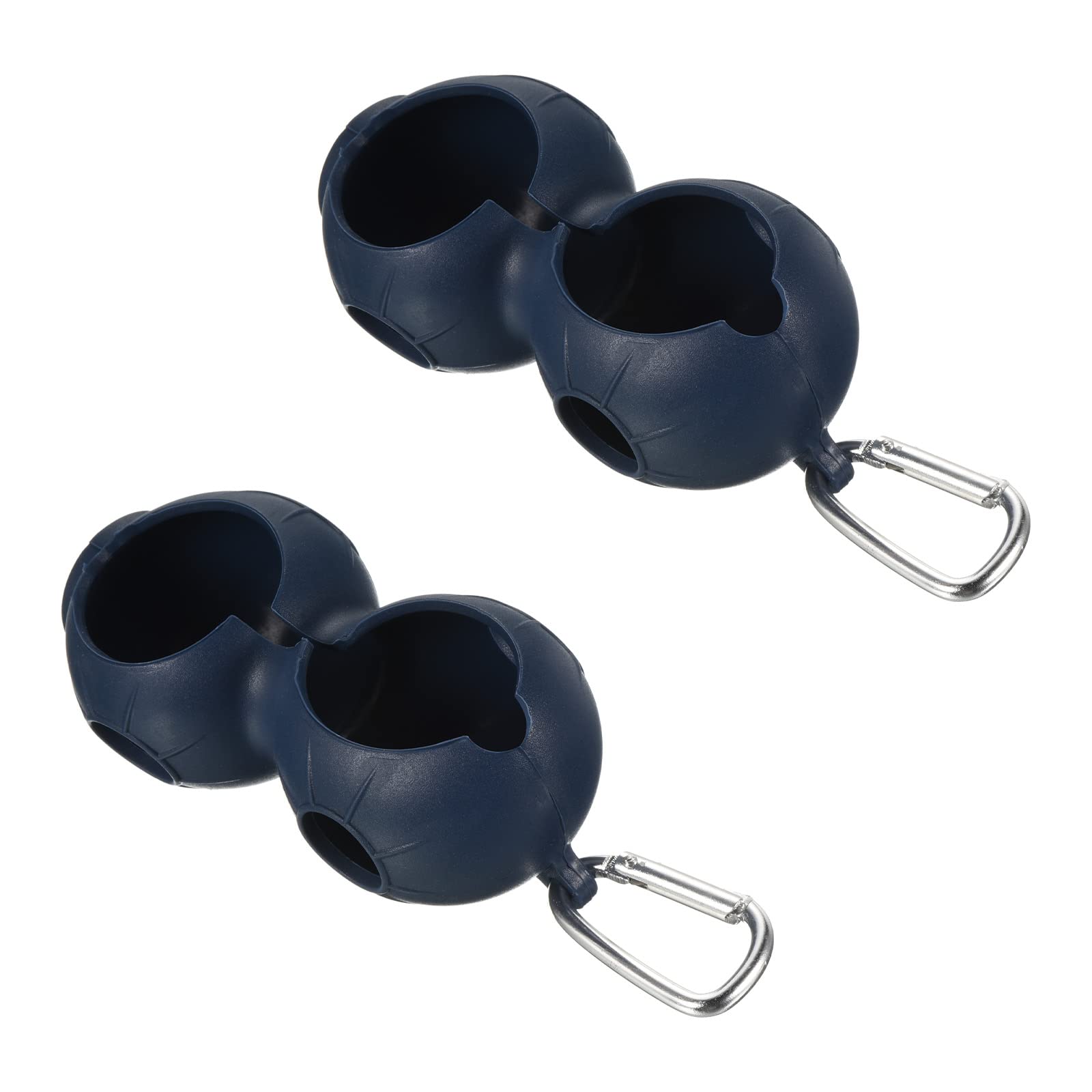 PATIKIL Golf Ball Holder, 1 Pack Silicone Balls Carrier Protective Portable Sleeve with Buckle for Golf Bag Belt Blue