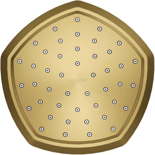 Miniatura 70 de KOHLER 27051-SN - Cabezal de lluvia de una sola función de 8 pulgadas, cabezal de ducha de un solo rociador, cabezal de ducha tipo lluvia, 2.5 GPM