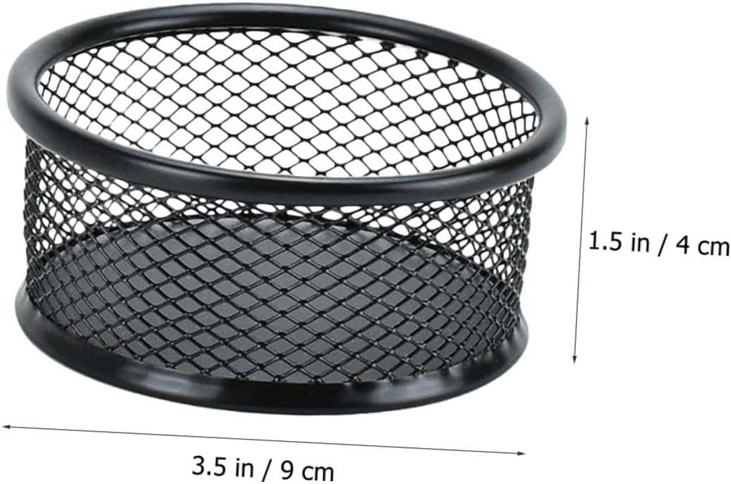 6 pcs Mesh Paperclip Holders for Desk Lightweight Compact Desktop Storage Containers with Mesh Design Multi-use Organizer for Paper Clips Binder Clips Thumbtacks Office Supplies