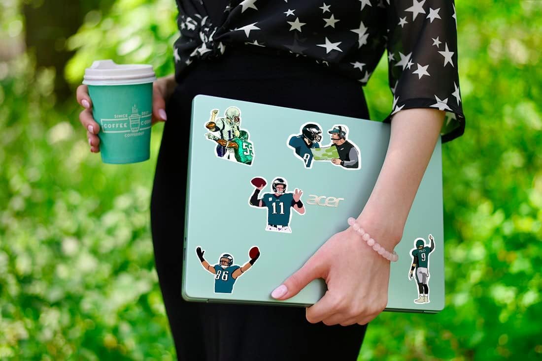 45 PCS American Football Team Stickers Pack for Water Bottle, Laptop, Bike, Computer, Motorcycle, Travel Case, Luggage, Car, Helmet – 2-2.5 inch Vinyl Decals - Image 2