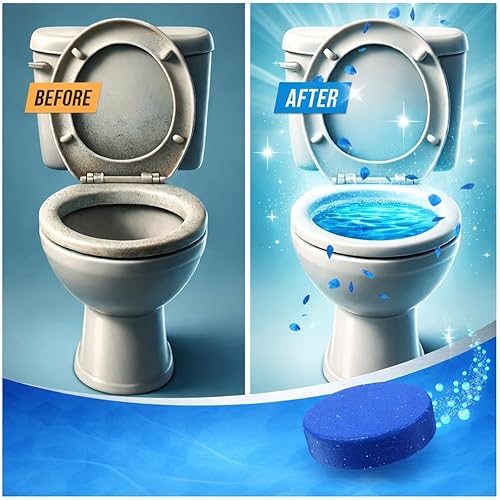 Miniatura 5 de ZENVIVO Tabletas limpiadoras automáticas de inodoro, suministro de 12 unidades, fórmula de triple acción, sin perfume, tabletas de 2.12 onzas para