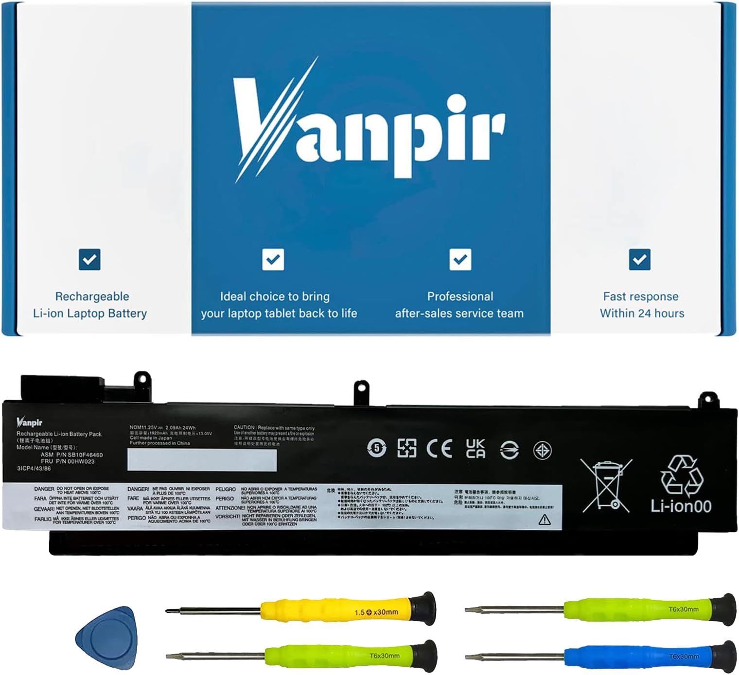 00HW023 00HW022 Laptop Battery Compatible with Lenovo ThinkPad T460s T470s Series Notebook SB10F46474 SB10F46461 SB10F46460 SB10F46475 00HW036 00HW037