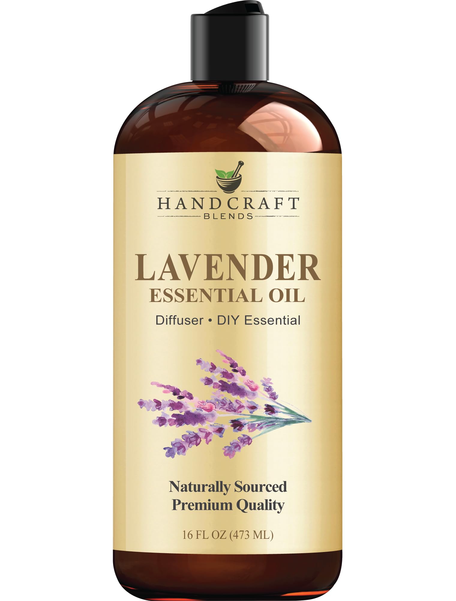 Handcraft Blends Lavender Essential Oil - Huge 16 Fl Oz - for Candle Making, Soap Making, Diffusers, and Aromatherapy