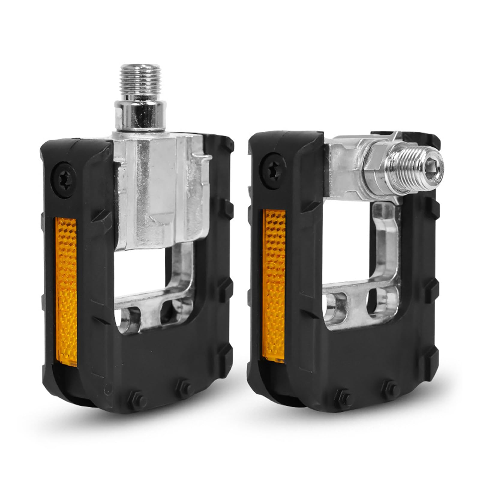 Taxinyx Pedal Foldable Bike Pedals with Reflective Strips Bicycles Pedals Wide Flat Cycling Pedals