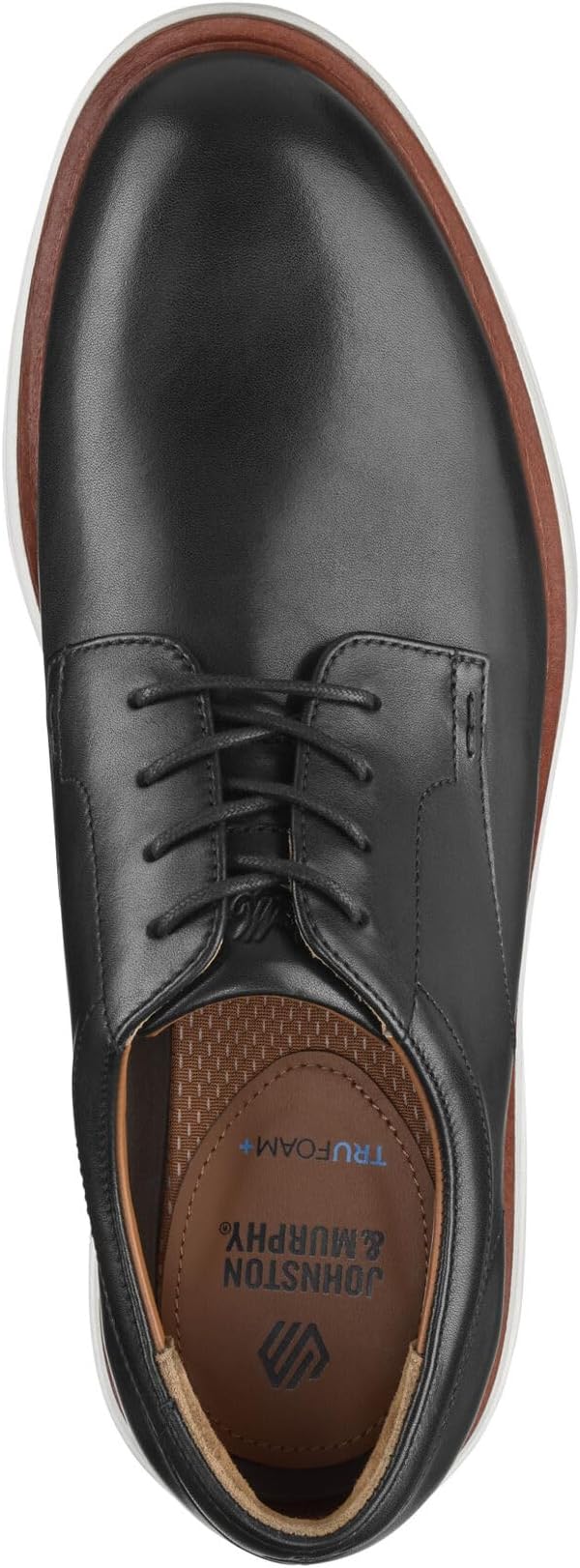 Johnston & Murphy Men's Momentum Plain Toe Sneaker, Black Italian Full Grain, 9.5 M
