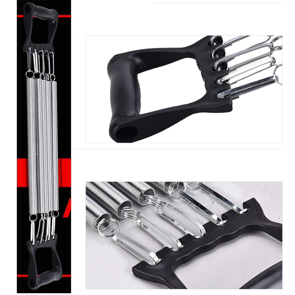 Extenseur Pectoral à Ressorts Ejoyous Fitness - 5 Ressorts - Poignées Bois - Longueur Totale 60 Cm