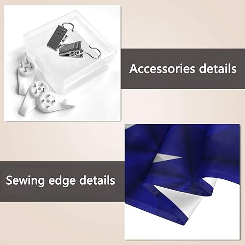 Miniatura 7 de LIFANGMI Bonnie Blue Flag With Polygon Effect Tapestry Wall Hanging 60x40 Inch Bedroom Living Room Dormitory Home Decoration Wall Tapestry