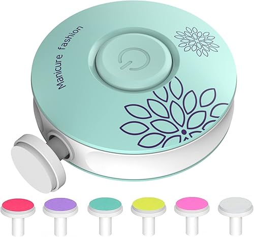 Miniatura 8 de Cortadora de uñas para bebé cortaúñas eléctrico para bebé seguro para recién nacidos niños y adultos kit de 6 cabezales de molienda funciona con