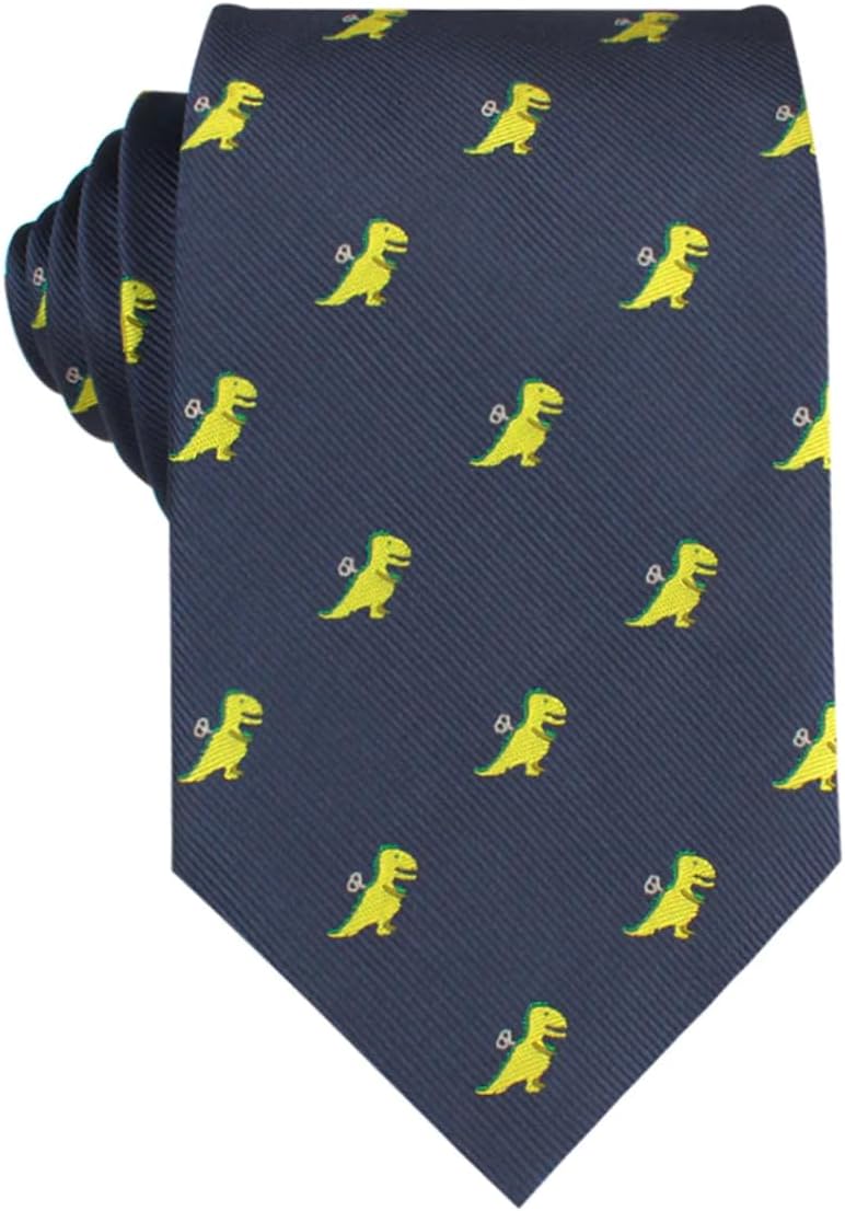 OTAA Toy T-Rex Necktie Casual Ties for Men - Perfect Neck Tie for Groomsmen Wedding Ties or Formal Occasions - Ideal Gifts for Him