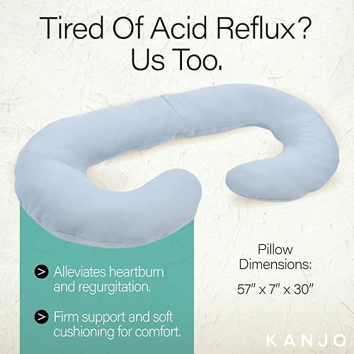 Miniatura 2 de Kanjo Almohada de embarazo, almohada de cuerpo completo de maternidad en forma de C para dormir y reflujo ácido