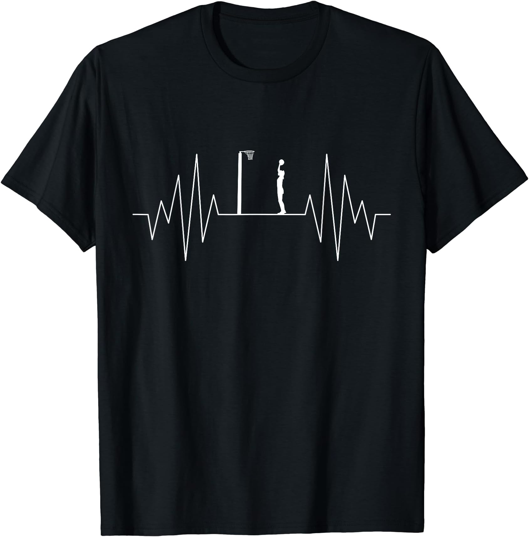 Netball Team Netball Players DesignNetball Heartbeat T-Shirt
