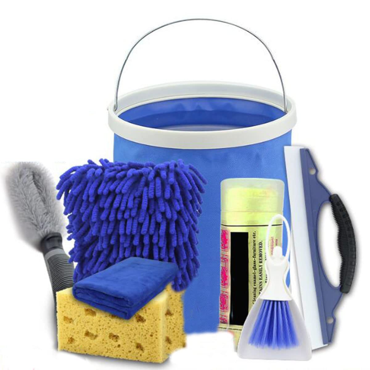 Dilwe Trousse D'outils De Lavage De Voiture 15pcs Kit De Nettoyage De