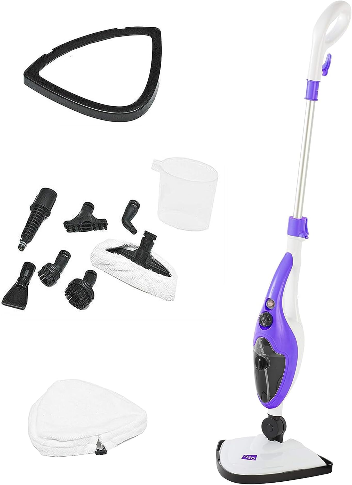 10 in 1 1500W Neo® Hot Steam Mop Cleaner Floor Carpet Window Washer Hand Steamer (Purple)
