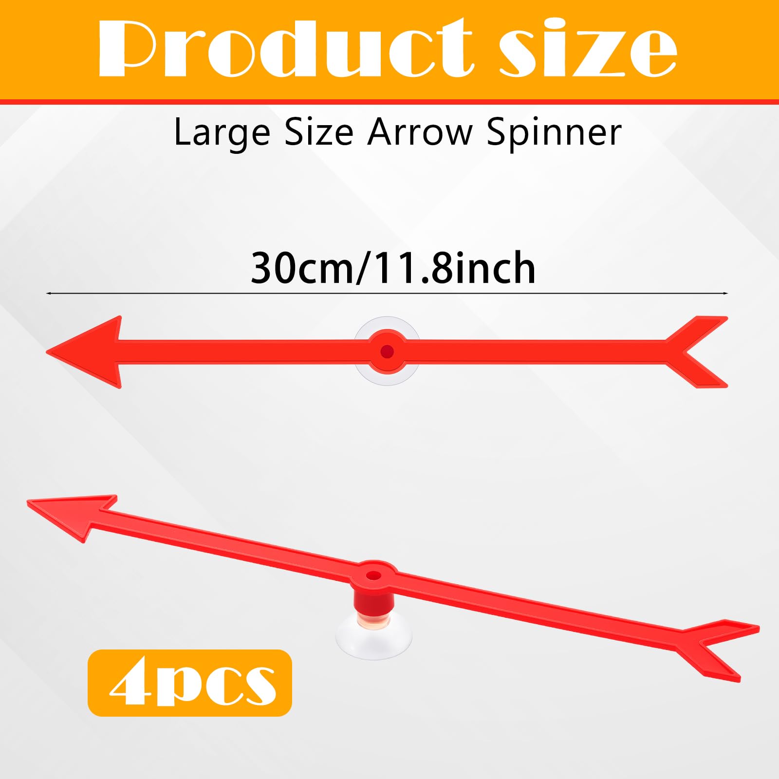 Halloscume 4 Pcs Arrow Spinner Large Size 11.8