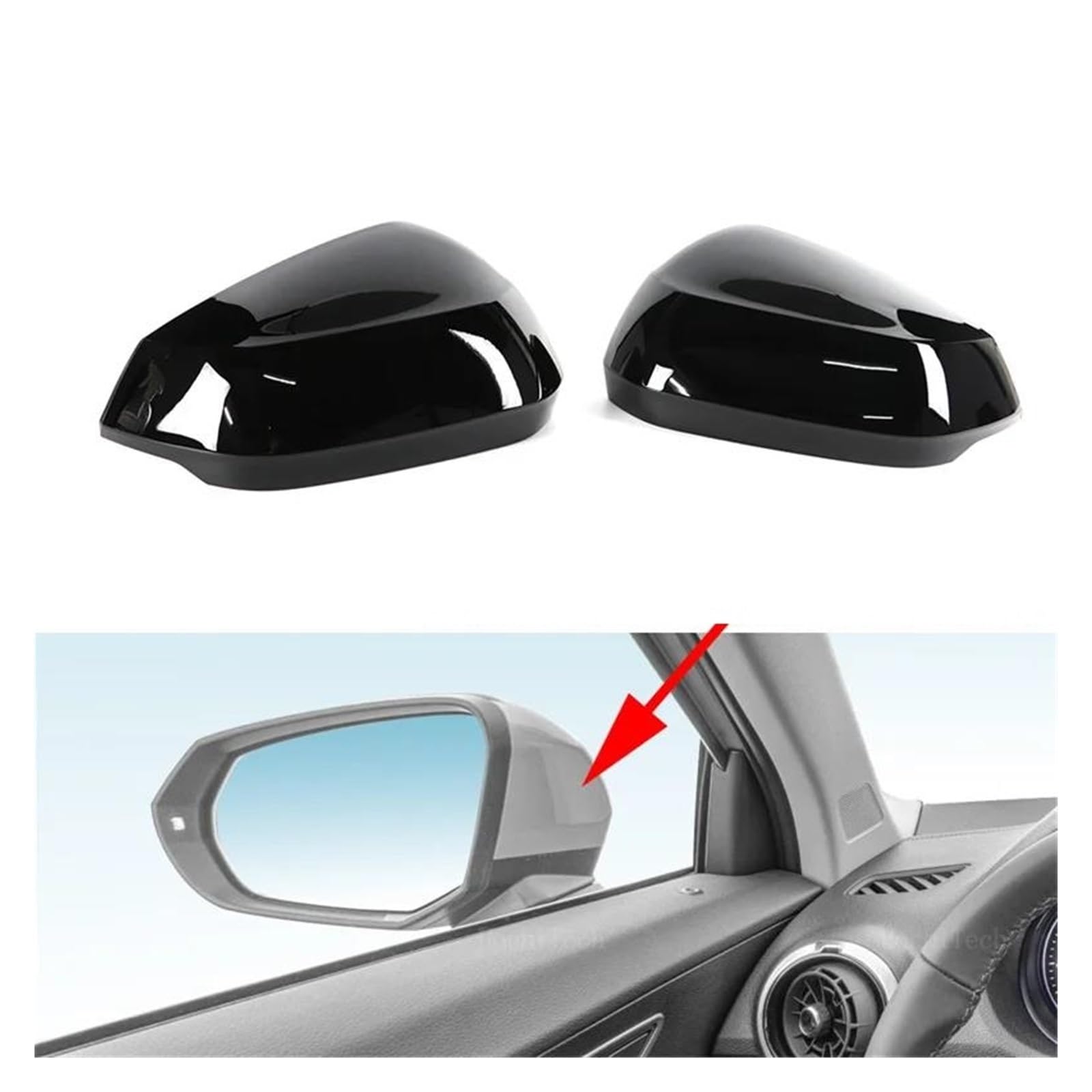 交換用バックミラーサイドミラーカバーキャップ アウディ 8Y A3 S3 RS3 OEM スタイル カーボンファイバーシェル ブライ サイドウィング ミラーカバー バックミラーサイドミラーカバーキャップ 8Y用 A3用 S3用 RS3用 2021 2022 2023 車の サイドバックミラーキャップバック  ... と互換性がある Audi A3 S3 RS3 8Y 2020 2021 2022 2023 マットシルバークロームミラーケース リア