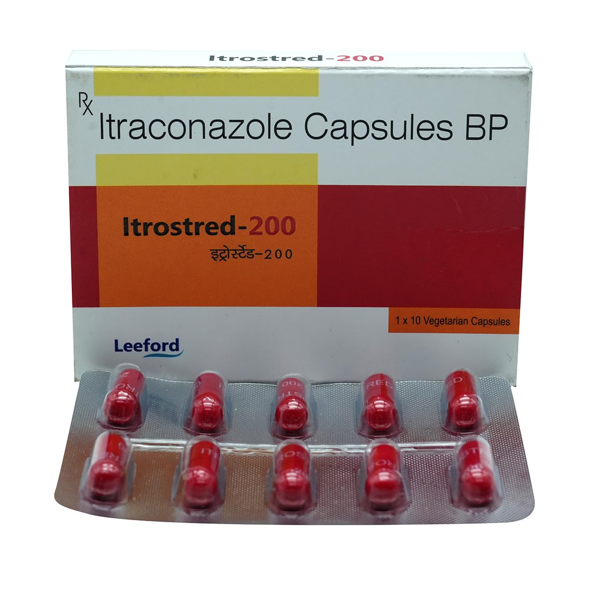 Itrostred - 200 - Strip of 10 Capsules