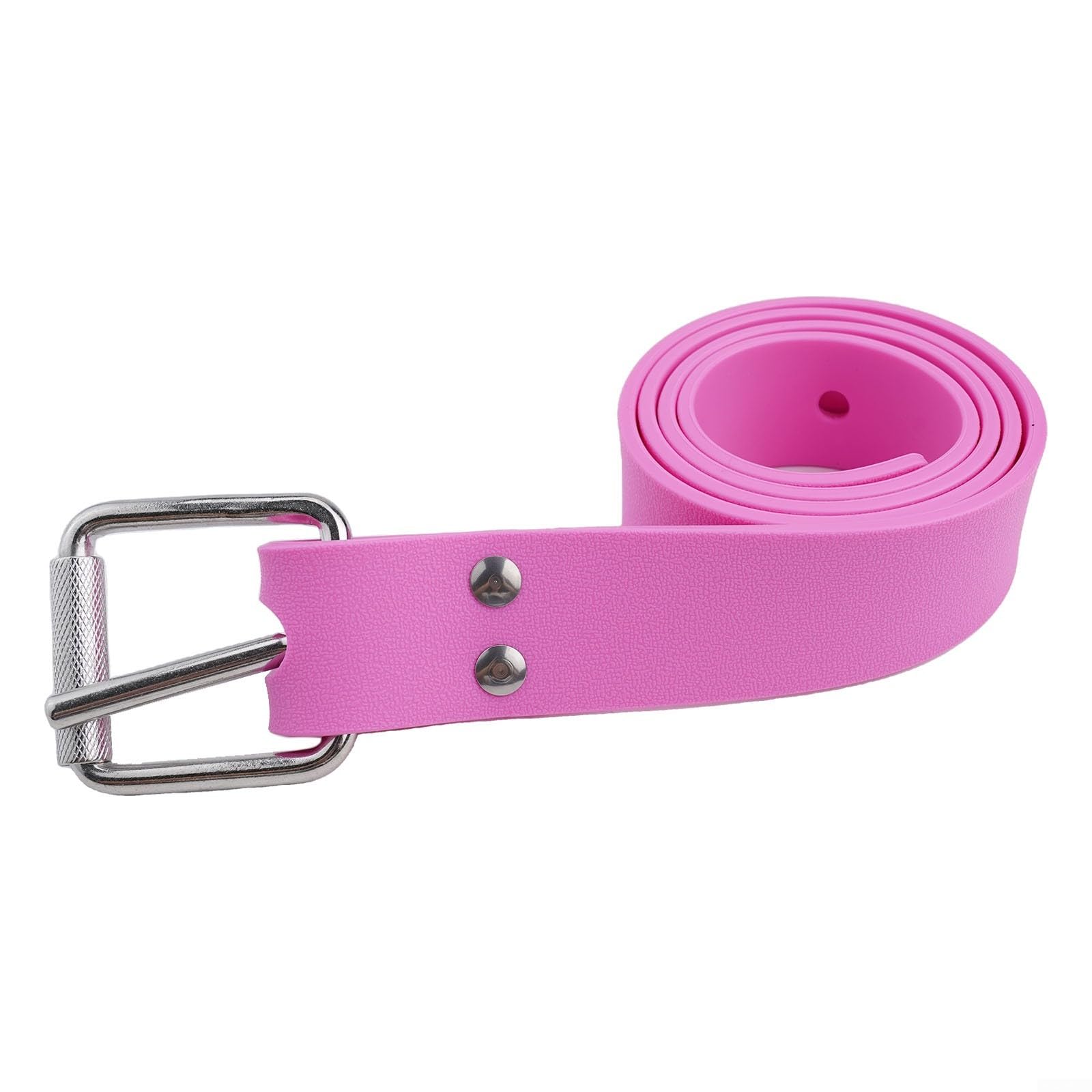 Freediving Weight Belt, Quick Release Weight Belt Adjustable Elastic Silicone Belt for Freediving Spearfishing (White)