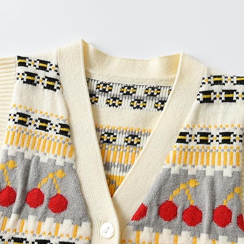 Boys Girls Sweater Vest Unisex Knit Button Cardigan for Little Big Boy Girls Childrens Kids3