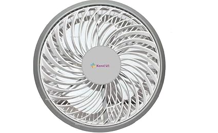 Kenvi US || Roto Grill Fan || Plastic Cabin Fan || 12 Inch || with 1 Season Warranty || 30% More Air || High Speed || Copper Winding || 100% Approved Motor || B201