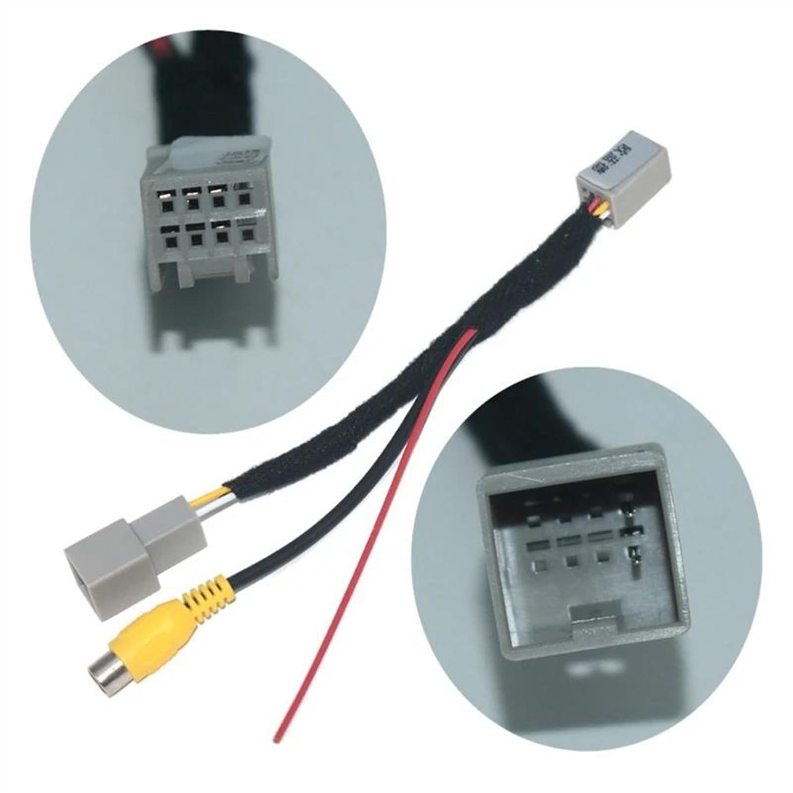 Samochodowa kamera cofania zamiennik kamery cofania dla Mitsubishi dla Outlander dla ASX GF GG ZJ 5X samochodowa kamera cofania RCA wideo konwertuj adapter kabla
