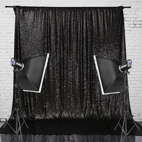 Toile de fond à paillettes de mariage pour sublimer votre espace photobooth d'anniversaire