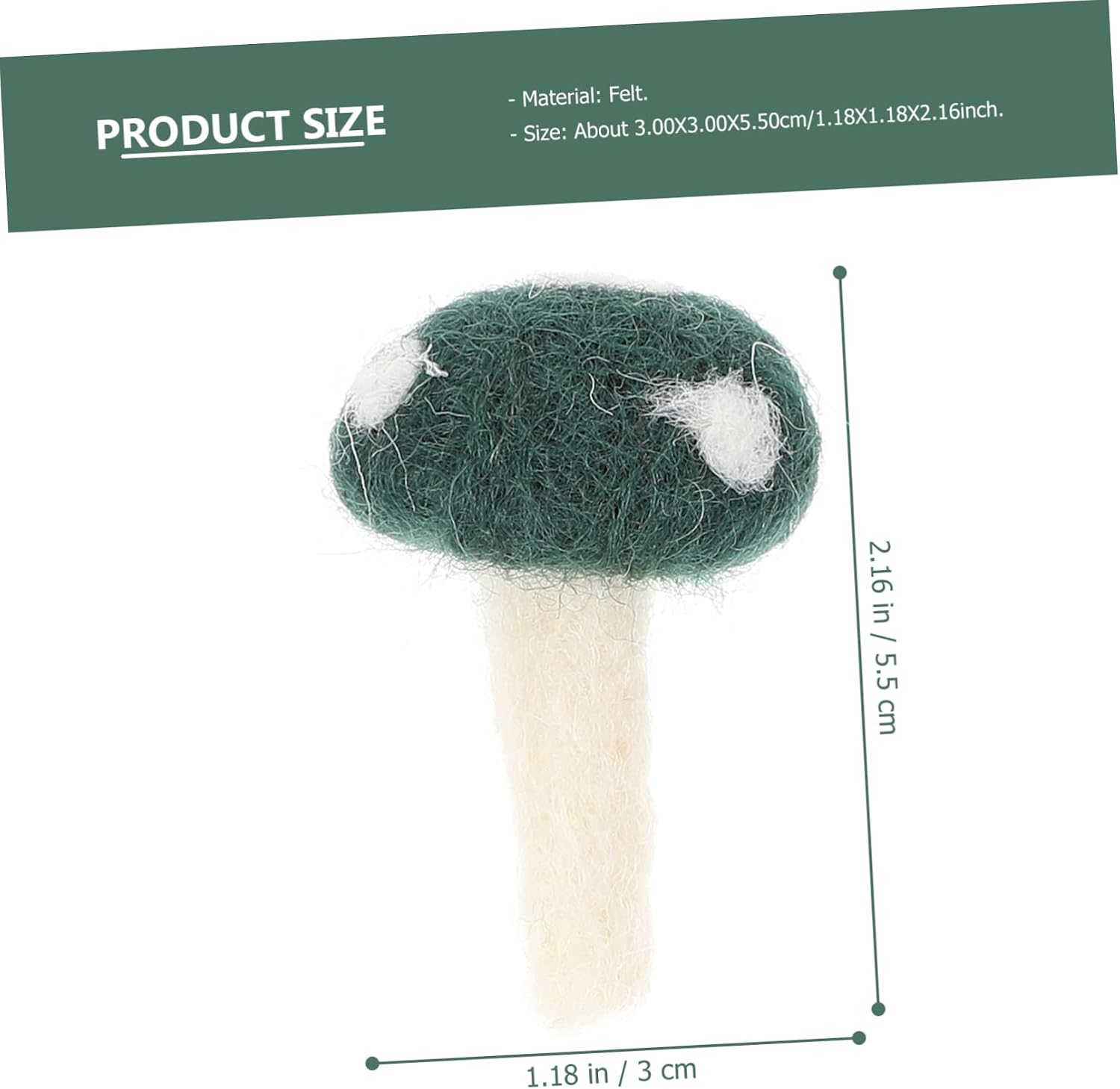 Artibetter 6pcs Felt Mushroom Decor Boys and Girls DIY Hair Band Headdress Material Room Decor Mushroom Craft Set