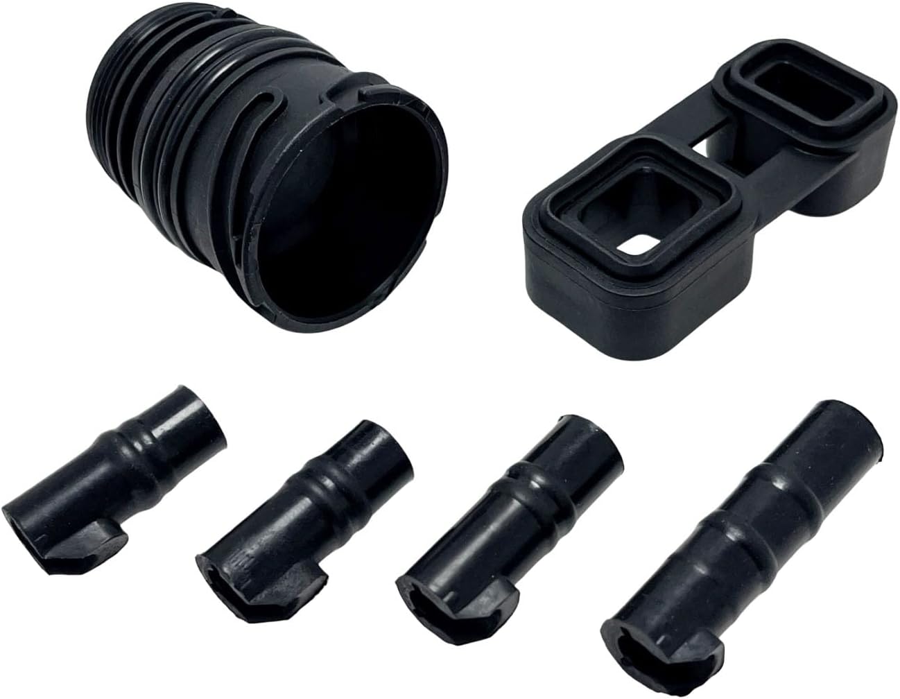 6Pcs Valve Body to case Sleeve Seal Kit Mechatronic kit 6HP19 6HP21 Compatible with 325i 330i 525i 525xi 2004-2006 24347588759 24347588725