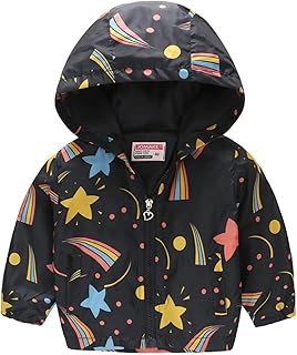 Mud Trousers Children's Rain Trousers Outdoor Lined Toddler Baby Boys Cartoon Dinosaur Rainbow Camouflage Zip Windproof Jacket with Hood Trench Lightweight Football Clothing Children, black