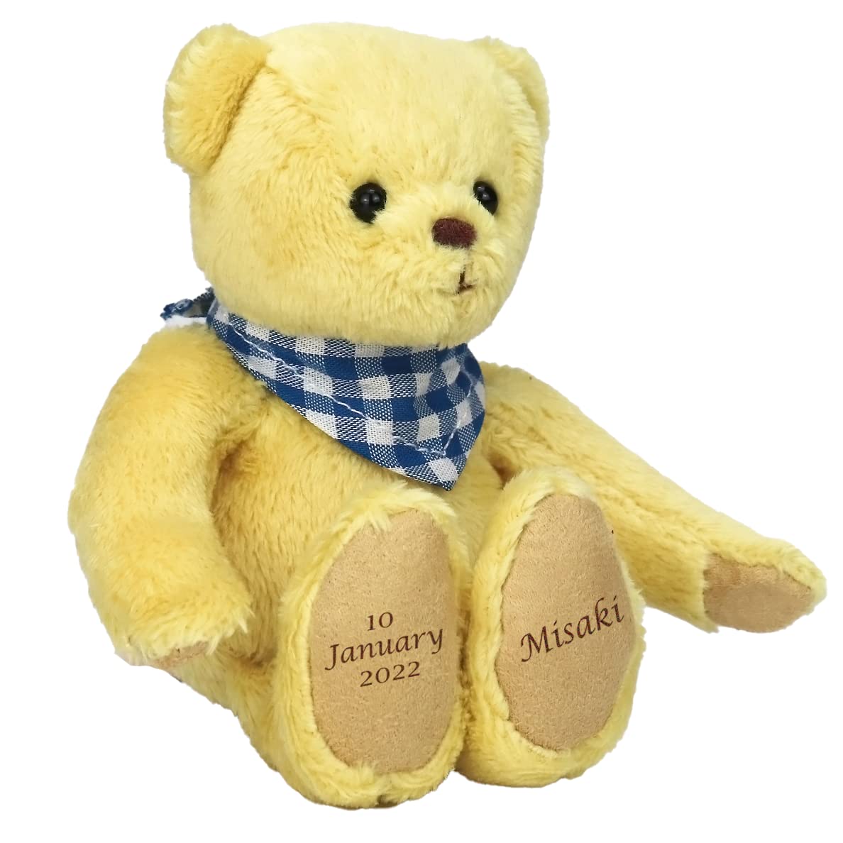 Amazon Co Jp お誕生日 お名前が入る プティルウ 誕生日とお名前が刻まれたオンリーワンマスコット マイバースデイベアtb ハーベスト ベビー マタニティ