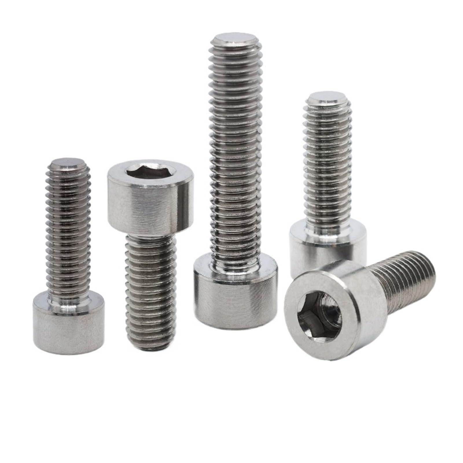 Tornillo Moleteado Tornillos de zócalo hexagonales cabeza cilíndrica aleación titanio tornillos magnéticos Para uso industrial(M2x14mm)