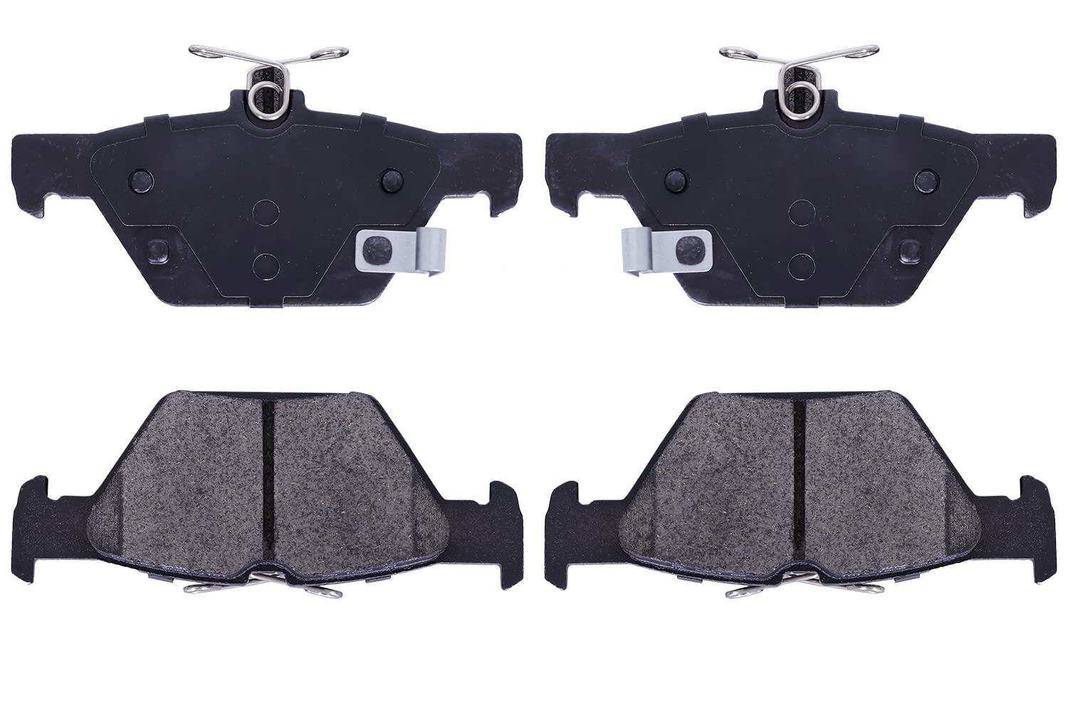 Rear Ceramic Disc Brake Pad Set Replacement For Select Subaru 2019-21 Forester 2015-20 Outback 2015-20 Legacy 2019-21 Ascent 2016-20 WRX D1808 Hardware Fit Included