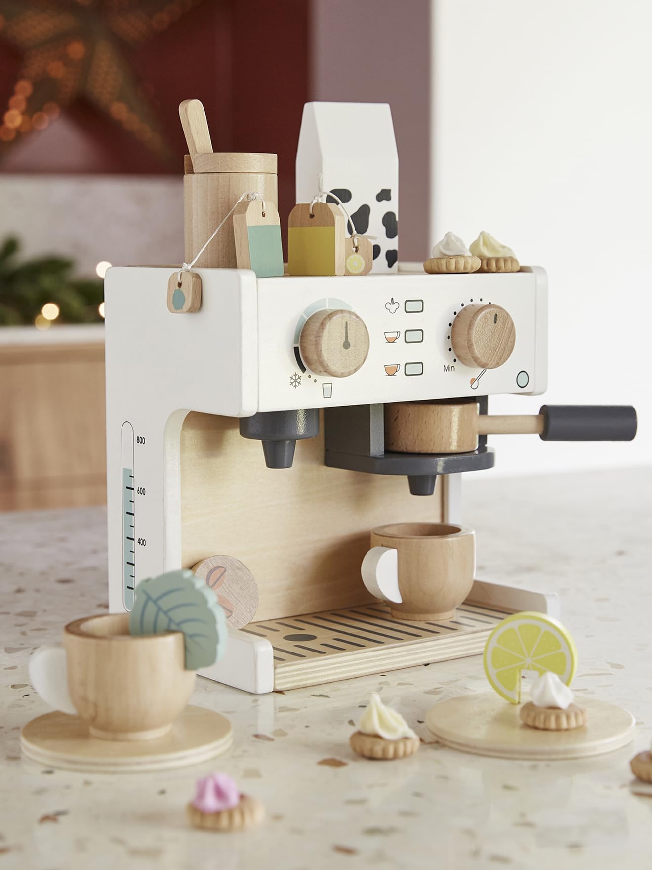 VERTBAUDET Jouet Enfant Machine à Café et à Thé Bois FSC Multicolore TU