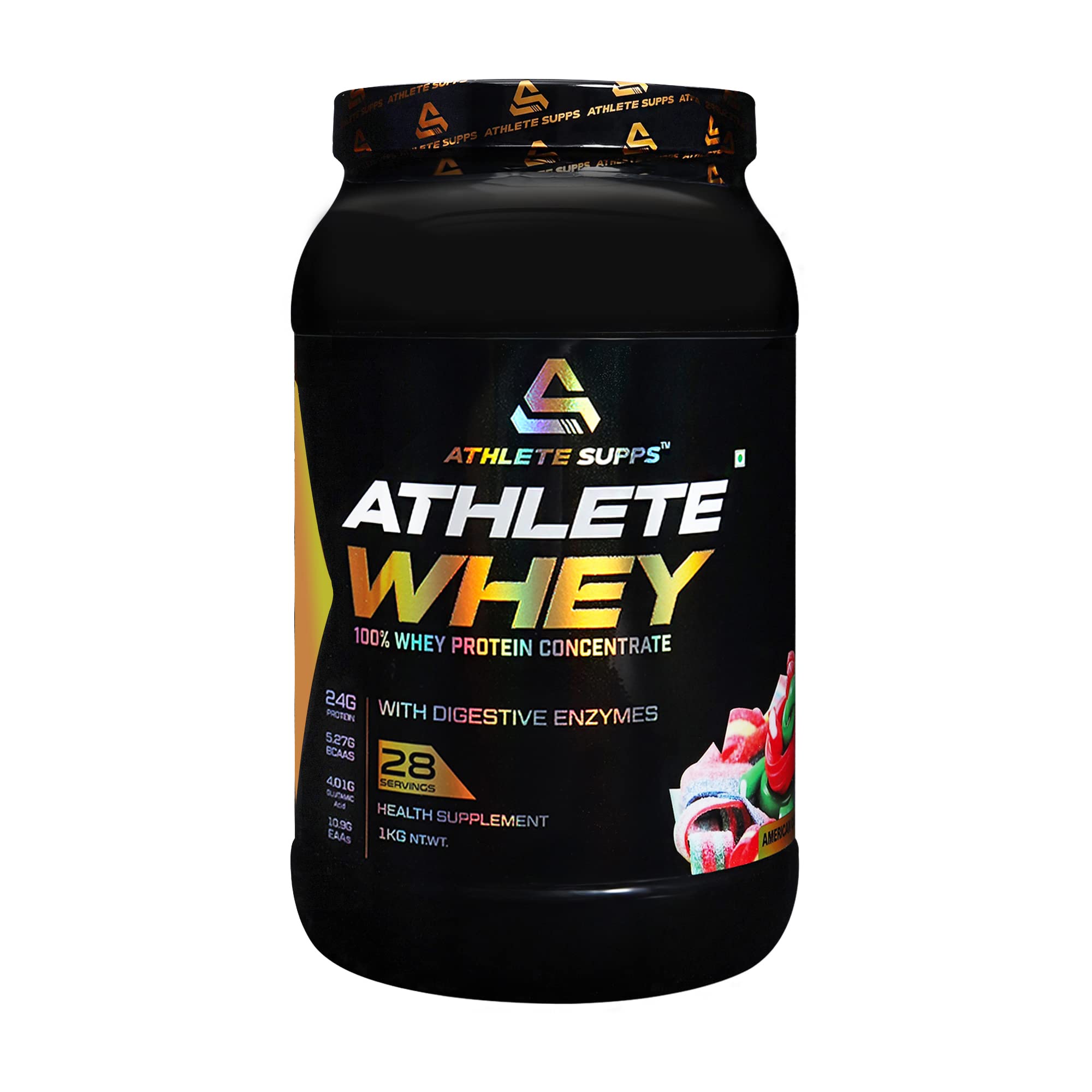 Buy Athlete Supps Athlete Whey Protein with Digestive Enzymes, 24G