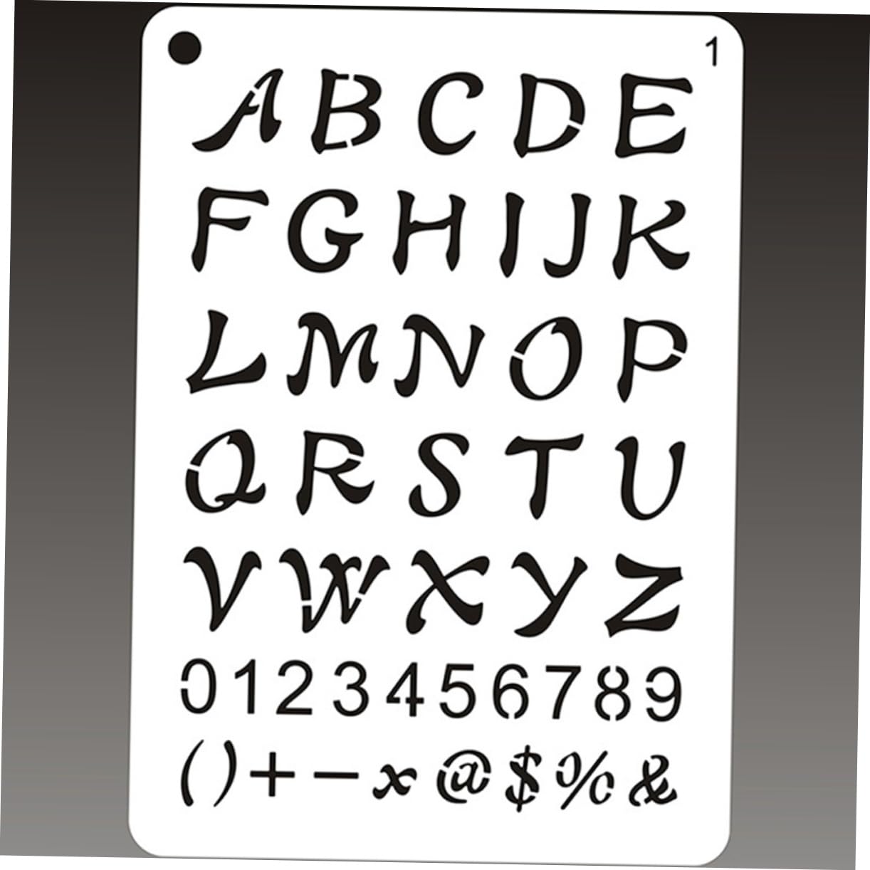 TEHAUX 96feuilles Pochoirs De Lettres Et Chiffres Pet De Stencils Pour Décoration Peinture Artisanat Et Bricolage