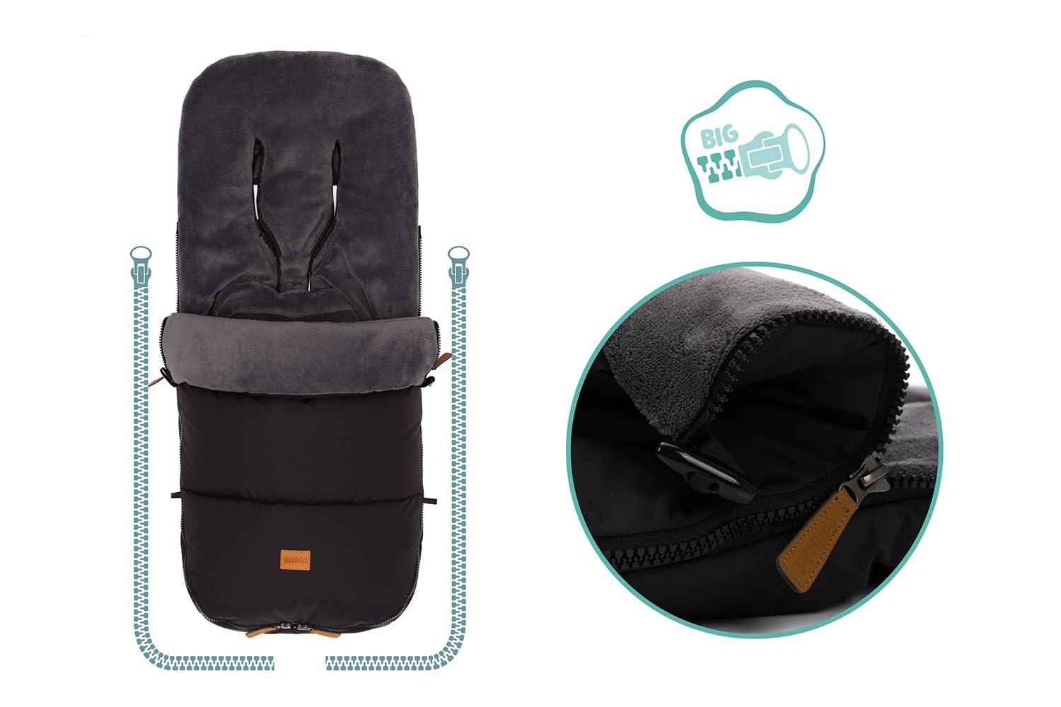 Saco para Pies Invierno Kinley Negro
